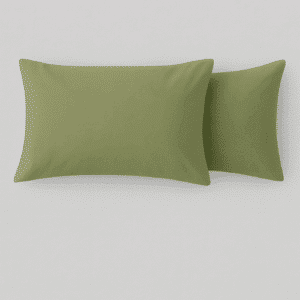 Premium Microfiber 120gsm Olive 2 Pack Standard Pillowcase