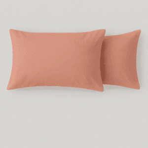 Premium Microfiber 120gsm Peach 2 Pack Standard Pillowcase