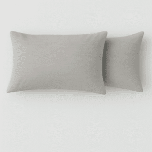 Premium Microfiber 120gsm Light Grey 2 Pack Standard Pillowcase