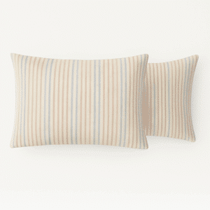 Hometouch Whisper Stripe 2 Pack Standard Pillowcases