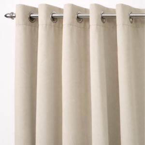 Hometouch Cream Blockout Eyelet Curtain 135x218cm