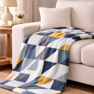 Hometouch Modern Patch Coral Fleece Blanket 150x180cm (BUY ANY 3, ONLY PAY FOR 2!)