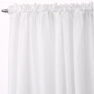 Hometouch White Mystical Voile Taped Curtain – 290x218cm