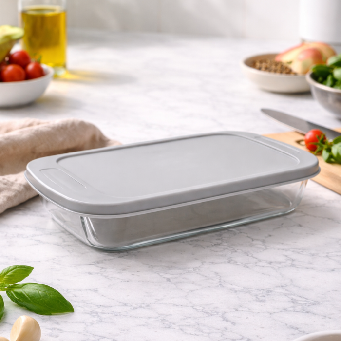 Hometouch Rectangular Glass Casserole Dish – 2.2L