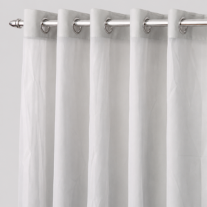 Hometouch Light Grey Mystical Voile Eyelet Curtain - 290x250cm