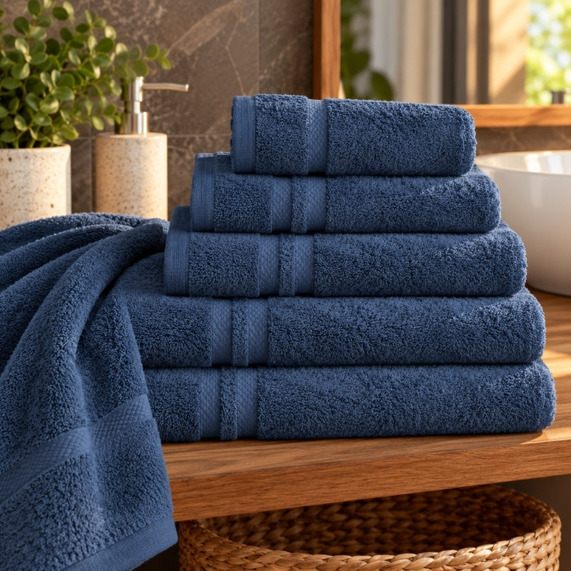 Nortex Madrid 420gsm 100% Cotton Towel – Navy