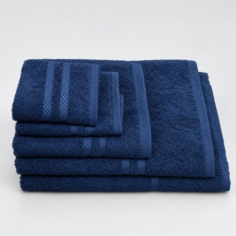 Nortex Madrid 420gsm 100% Cotton Towel – Navy - Image 3