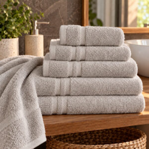 Nortex Madrid 420gsm 100% Cotton Towel – Taupe