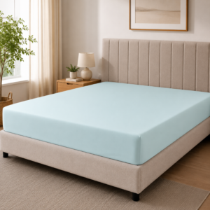 Hometouch Essentials Collection Fitted Sheet - Soft Aqua