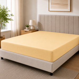 Hometouch Essentials Collection Fitted Sheet - Golden Yellow