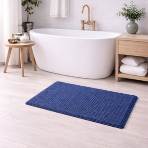 Pierre Cardin Chenille Bath Mat – 50x80cm – Navy