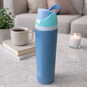 Hometouch Insulated Leak-Proof Water Bottle with Straw – 710ml (24oz) – Ocean Blue