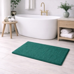 Pierre Cardin Chenille Bath Mat – 50x80cm – Emerald Green