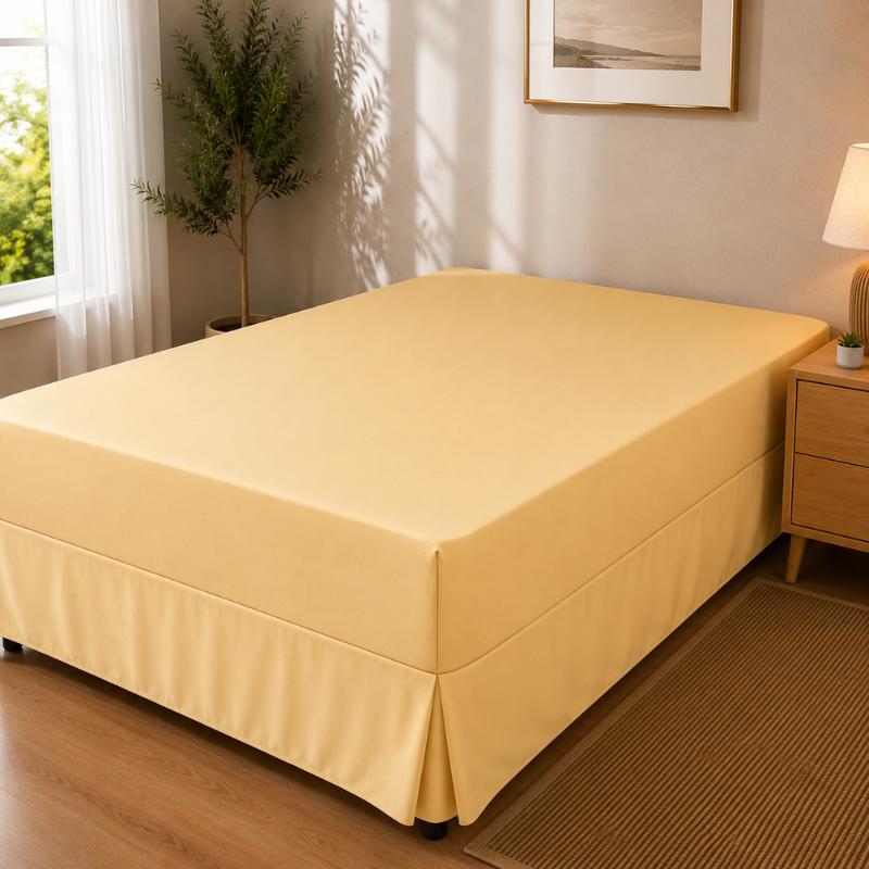 Hometouch Essentials Collection Easy Fit Combo Sheet - Golden Yellow