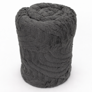 Hometouch 1 Ply Jacquard Shu Fleece Throw – Charcoal – 180x200cm