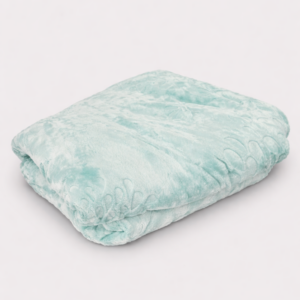 Hometouch 2kg 1 Ply Embossed Mink Blanket – Aqua Mist – Double – 200x200cm