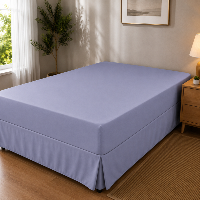 Hometouch Essentials Collection Easy Fit Combo Sheet - Dark Lavender
