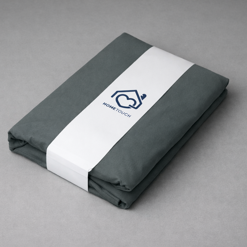Hometouch Duvet Cover Set - Essentials Collection - Grey - Image 3