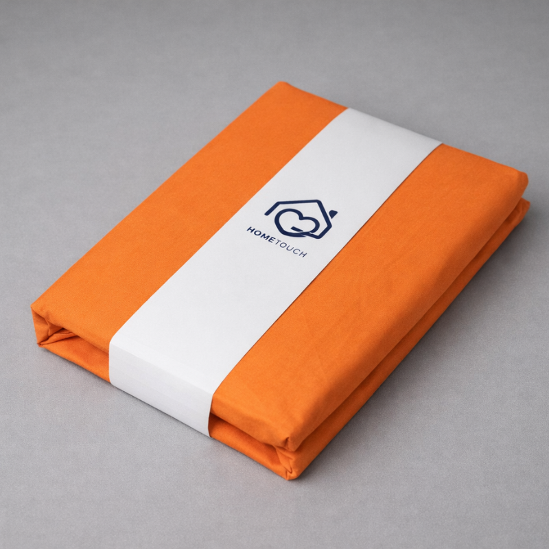 Hometouch Duvet Cover Set - Essentials Collection - Orange - Image 3