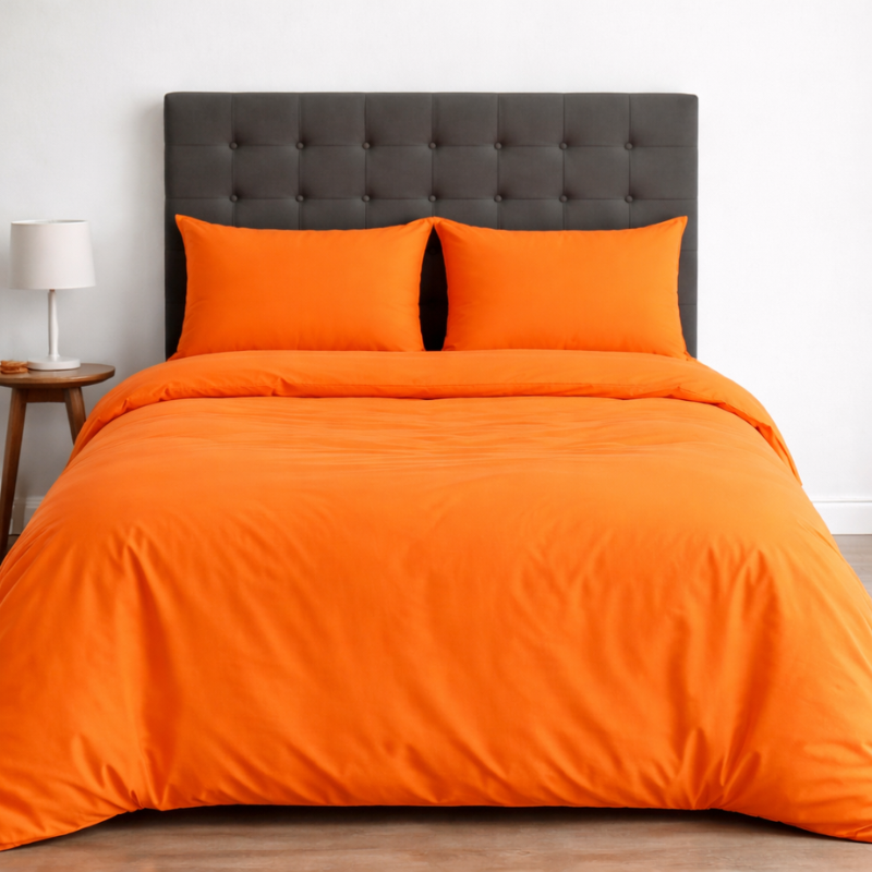 Hometouch Duvet Cover Set - Essentials Collection - Orange
