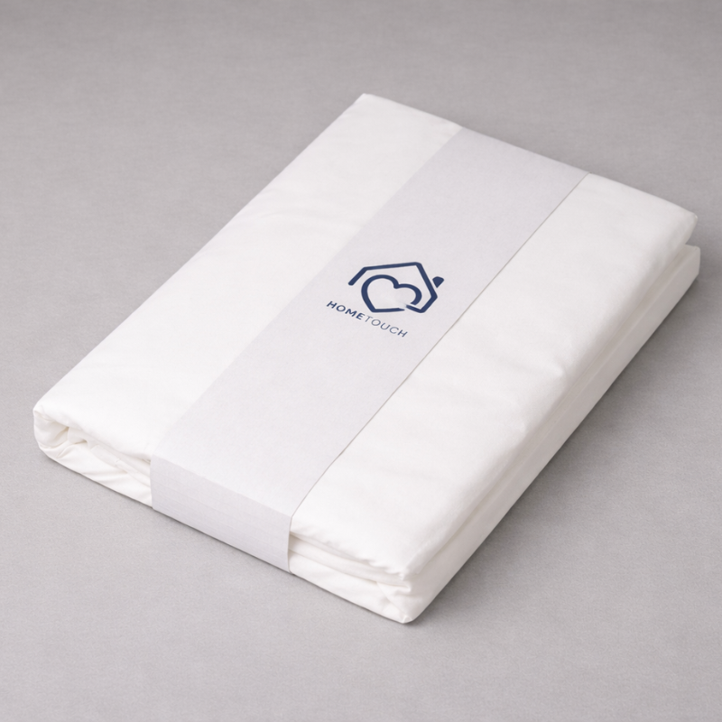 Hometouch Duvet Cover Set - Essentials Collection - White - Image 3