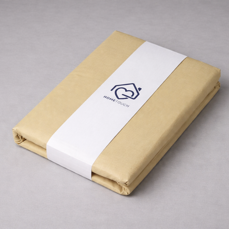 Hometouch Duvet Cover Set - Essentials Collection - Oat Gold