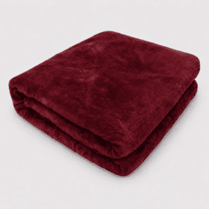 Hometouch 2kg 1 Ply Embossed Mink Blanket – Maroon – Double – 200x200cm