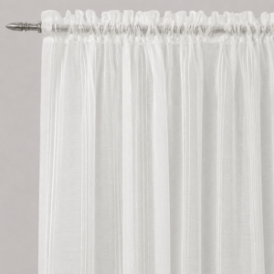 Casa Collection Crushed Sheer Taped Curtain – 230x218cm