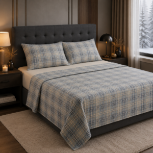 Casa Collection Farris Blue Winter Flannel Bale Set