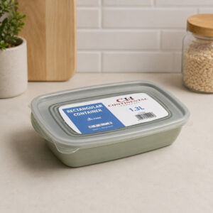 Continental Homeware Airtight Rectangular Food Storage Container 1.3L - Mist Green
