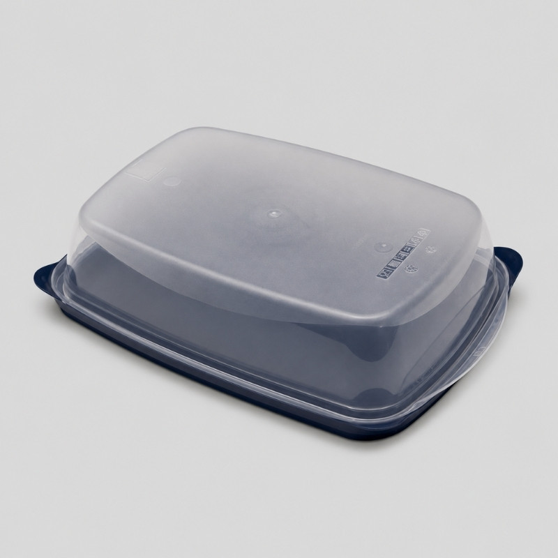Continental Homeware Airtight Rectangular Food Storage Container 1.3L - Navy Lid - Image 4