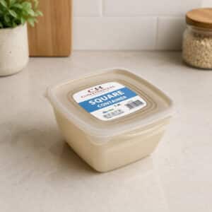 Continental Homeware Airtight Square Food Storage Container 1.3L - Cream