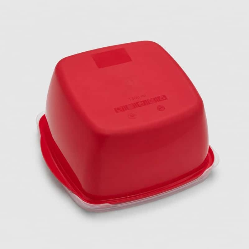 Continental Homeware Airtight Square Food Storage Container 1.3L - Red - Image 4