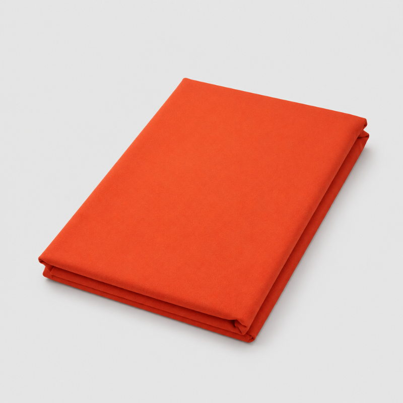 Hometouch Essentials Collection Textured Polyester Rectangular Tablecloth – Rust - Image 3