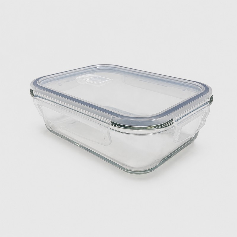 Continental Homeware Airtight Rectangular Glass Food Storage Container 1040mL - Image 2