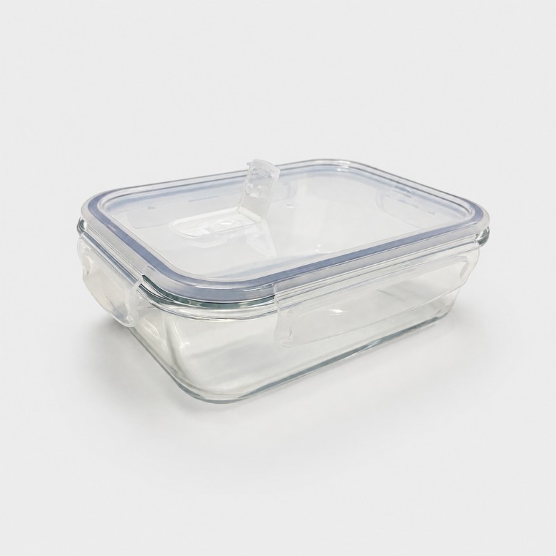Continental Homeware Airtight Rectangular Glass Food Storage Container 1040mL - Image 4