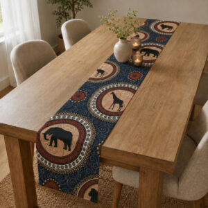 Hometouch African Safari Textured Table Runner 30x255cm
