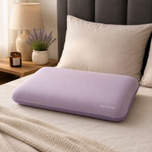 Horrockses Lavender-Infused Memory Foam Pillow – Medium to Soft – 60x40cm