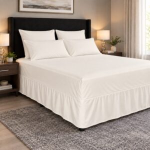 Espello Premium Microfibre Easyfit Combo Sheet 90gsm – Ivory