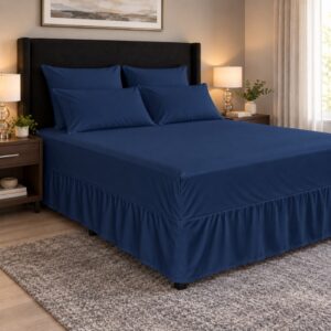 Espello Premium Microfibre Easyfit Combo Sheet 90gsm – Navy