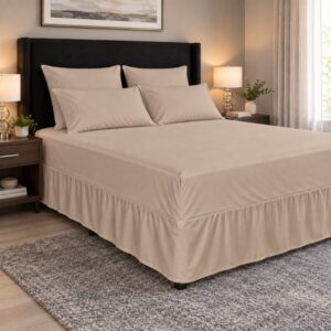 Espello Premium Microfibre Easyfit Combo Sheet 90gsm – Stone