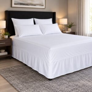 Espello Premium Microfibre Easyfit Combo Sheet 90gsm – White