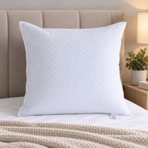 Espello Ultrasonic Quilted Microfibre Continental Pillow – 1050g – 68x68cm