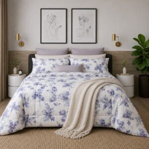 Pierre Cardin Zaylee Floral Reversible Comforter Set